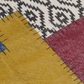 vidaXL Ručne tkaný koberec Kilim, bavlna 160x230 cm, potlač, farebný