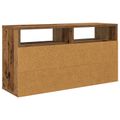 vidaXL Nízka skriňa so zásuvkou Staré drevo 72 x 22,5 x 38 cm