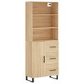 vidaXL Vysoká skrinka dub sonoma 69,5x34x180 cm spracované drevo