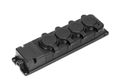 ORNO OR-AE-13167 zásuvka odolná gumená, 4x 230V, IP44
