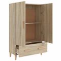 vidaXL Vysoká skrinka dub sonoma 70x31x115 cm spracované drevo