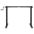vidaXL Rám stola na státie čierny (94-135)x60x(70-114) cm oceľ