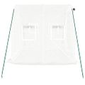 vidaXL Fóliovník s oceľovým rámom biely 4 m² 2x2x2 m