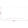vidaXL Poťah na podložku 6 pcs HEERLEN Čierna 40 x 80 cm Flanel