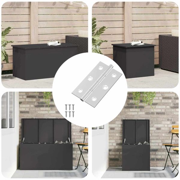vidaXL Pánt Jednofarebný 899 pcs Strieborná 58 x 35 x 1 mm Oceľ
