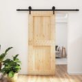 vidaXL Posuvné dvere Prírodná a čierna 90 x 210 cm