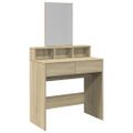 vidaXL Toaletný stolík so zrkadlom dub sonoma 80x41x144,5 cm