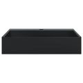 vidaXL Umývadlo minerálny/mramorový odliatok 50x38x11cm matné čierne