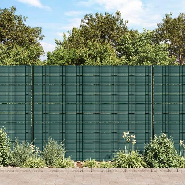 vidaXL Záhradné tieniace fólie 10 ks zelené 252,5x19 m PVC
