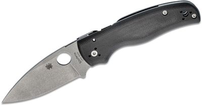 Spyderco C229GP Shaman vreckový nôž 9 cm, Stonewash, čierna, G10