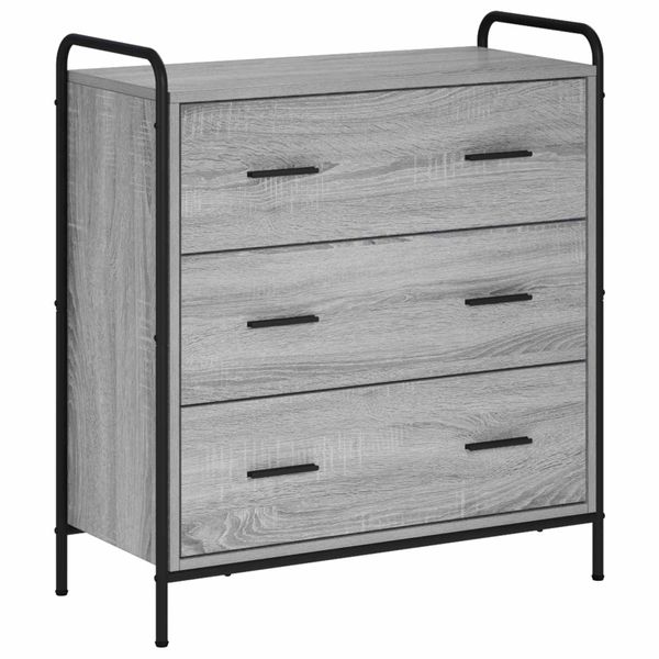 vidaXL Servírovacia skriňa Sivý Sonoma 97 x 33 x 81 cm