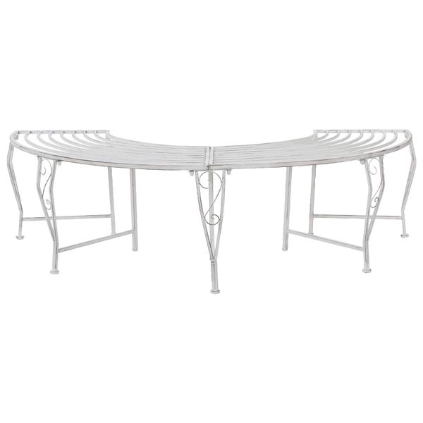 vidaXL Stromová lavička 4-Počet miest 160 x 80 x 44 cm Oceľ