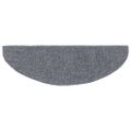 vidaXL Schodové rohože, samolepiace, 5 ks, 65x21x4 cm, svetlosivé, polkruhové, veľké