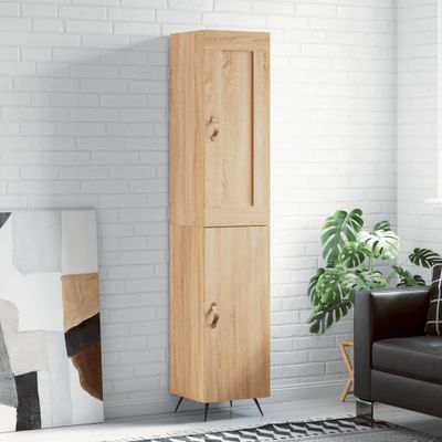 vidaXL Vysoká skrinka dub sonoma 34,5x34x180 cm spracované drevo