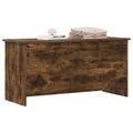 vidaXL Úložná truhlica Dymový dub 100 x 40 x 50 cm Kompozitné drevo