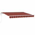 vidaXL Sklopná markíza Oranžová 300 x 200 cm látka