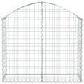 vidaXL Oblúkový gabionový kôš 100x30x80/100 cm pozinkované železo