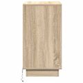vidaXL Nočný stolík Sonoma dub 39 x 34,5 x 65 cm Kompozitné drevo