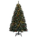 vidaXL Umelý vianočný stromček s 300 LED 240 cm