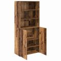 vidaXL Highboard Staré drevo 80 x 42,5 x 185 cm Kompozitné drevo