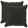 vidaXL Poťah na podložku 2 ks HOUTEN Čierna 55 x 55 cm Polyester