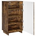 vidaXL Skriňa na topánky 48 x 38 x 87,5 cm Kompozitné drevo Dymový dub