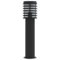 vidaXL Vonkajšia stojaca lampa čierna 60 cm nehrdzavejúca oceľ