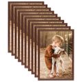vidaXL Fotorámiky na stôl, koláž 10 ks, hnedé 15x21 cm, MDF