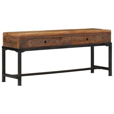 vidaXL TV skrinka 110x30x46 cm masívne recyklované drevo