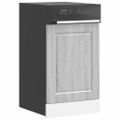 vidaXL Panel umývačky riadu Porto sivé sonoma 45x1,5x57 cm kompozitné drevo