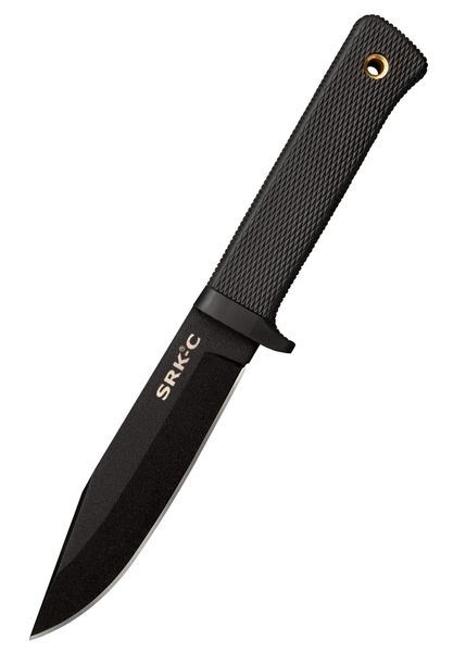 Cold Steel 49LCKD SRK Compact záchranársky nôž 12,7 cm, čierna, Kraton, puzdro