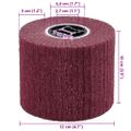 vidaXL Brúsne valce 3 ks Červená 12 x 12 x 10 cm Syntetické vlákno
