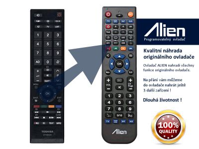 Diaľkový ovládač ALIEN Toshiba CT90420