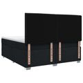 vidaXL Posteľ boxspring s matracom Čierna 140 x 190 cm Látka