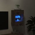 vidaXL TV nástenná skrinka s LED svetlami dub sonoma 40x30x60,5 cm
