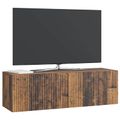 vidaXL Nástenná TV skrinka Nástenný Staré drevo 98 x 31 x 30 cm