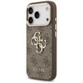Puzdro Guess pre iPhone 17 Pro HC 4G PU S VEĽKÝM 4G CLASSIC LOGO GD hnedé