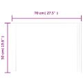vidaXL LED kúpeľňové zrkadlo 70x50 cm