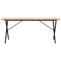 vidaXL Jedálenský stolík v tvare X 180x90x75,5 cm borovica a oceľ