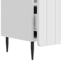 vidaXL TV skrinka Biela s vysokým leskom 102 x 34,5 x 50 cm