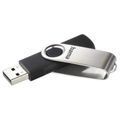 HAMA Rotate, USB Kľúč, 8GB, strieborný/čierny