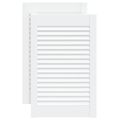 vidaXL Lamelové dvierka na skrinku 2 ks, biele 61,5x39,4 cm , borovica