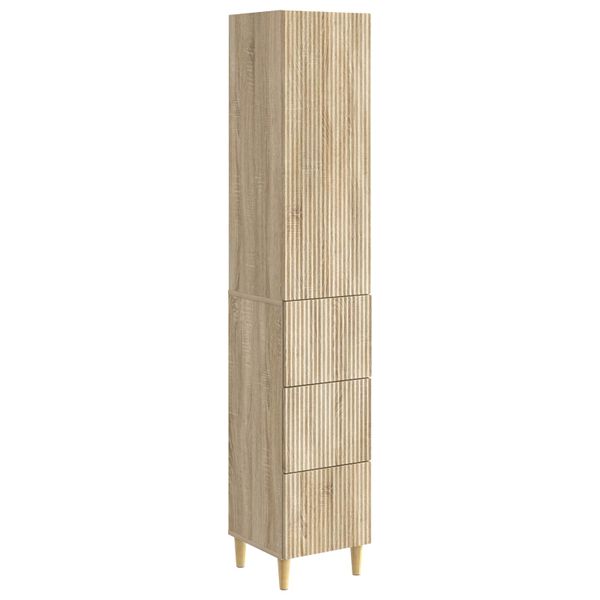 vidaXL Sada skríň 2 pcs 33 x 34,5 x 90 cm Kompozitné drevo