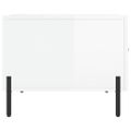 vidaXL Konferenčné stolíky 2 ks lesklé biele 50x50x40 cm kompoz. drevo