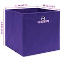 vidaXL Úložné boxy 10 ks, fialové 32x32x32 cm, látka