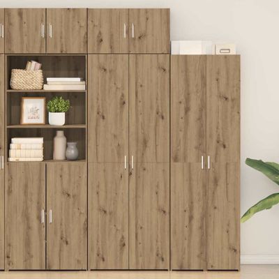 vidaXL Úložná skrinka 3 pcs Remeselný dub