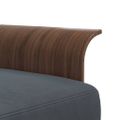 vidaXL Pohovka v tvare L tmavosivá 279x140x70 cm zamat