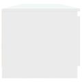 vidaXL TV skrinka s LED svetlami biela 140x40x36 cm