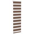vidaXL Zebra roleta hnedá 45x150 cm šírka látky 40,9 cm polyester