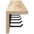 vidaXL Vešiak na stenu Nástenná montáž Sonoma dub 80 x 10,5 x 10,5 cm
